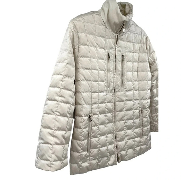Bogner Women's Size Small Goose Down Puffer Jacket Goan Thylmann Ivory - Picture 5 of 16